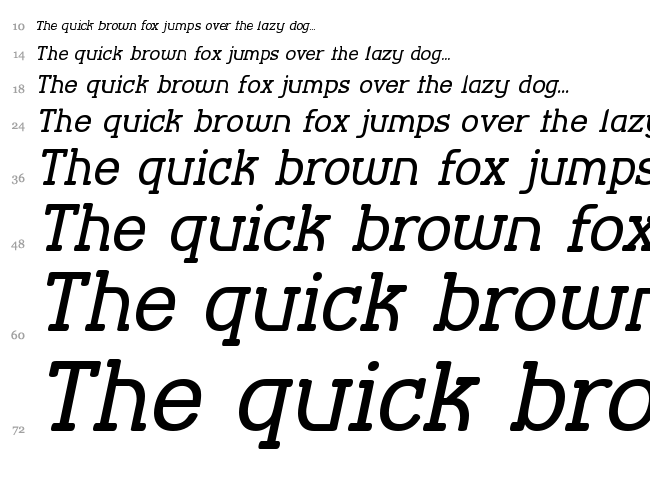 Street Corner Slab font waterfall